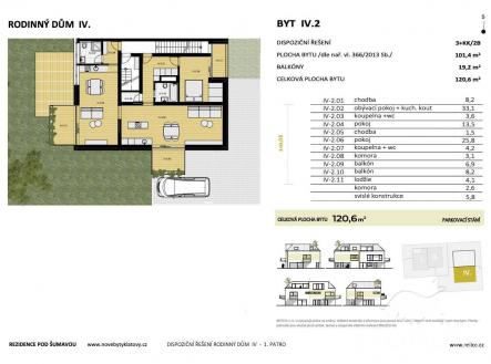 . | Prodej bytu, 3+kk, 101 m²