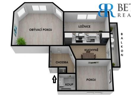 3D POPIS | Prodej bytu, 3+1, 135 m²