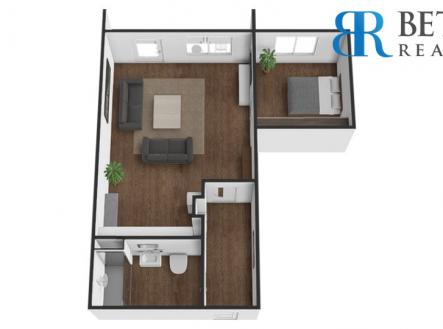 3D tit | Prodej bytu, 2+kk, 37 m²