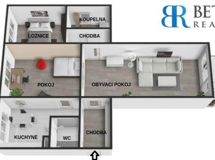 3D tit popis | Prodej bytu, 3+1, 78 m²