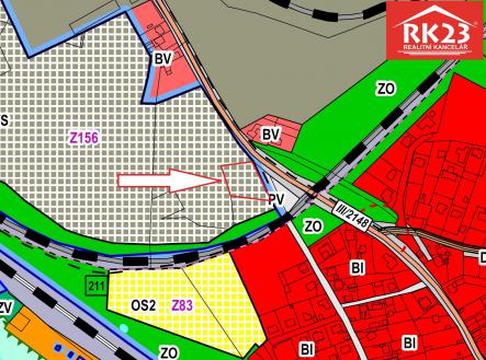UZ - plán  | Prodej - pozemek pro komerční výstavbu, 2 385 m²