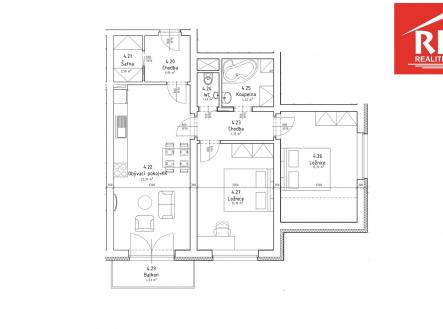 2 | Prodej bytu, 3+kk, 77 m²