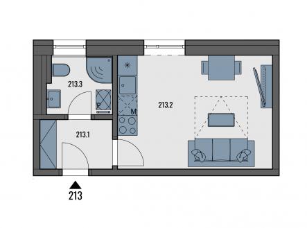 Prodej bytu, 1+kk, 24 m²