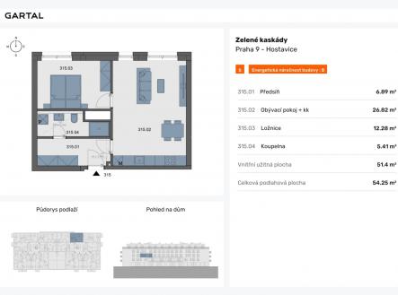 foto: 3 | Prodej bytu, 2+kk, 54 m²