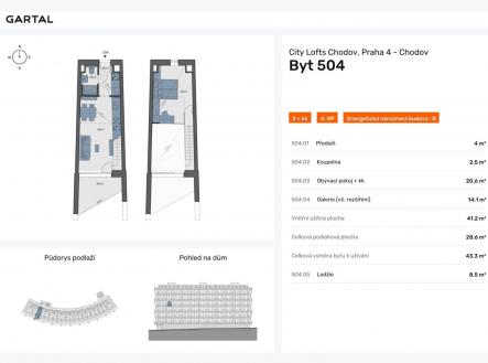 foto: 4 | Prodej bytu, 2+kk, 43 m²