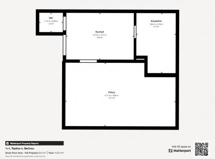 . | Pronájem bytu, 1+1, 32 m²