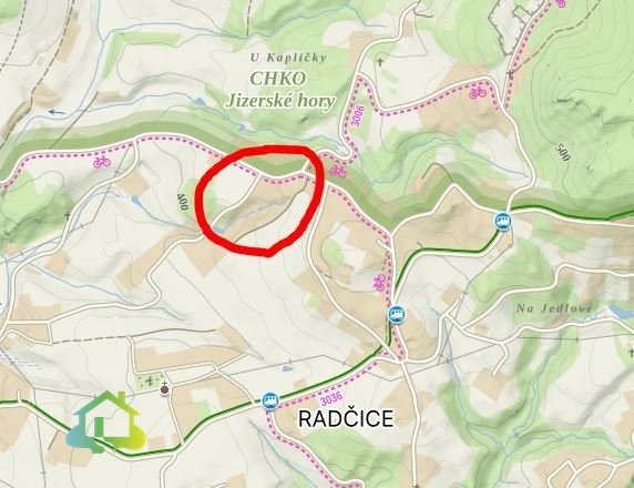 mapa Radčice