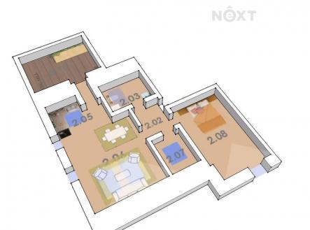 Prodej bytu, 2+kk, 75 m²