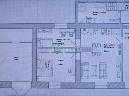 Návrh - 2. Nadzemní podlaží 3+KK | Prodej bytu, 3+kk, 119 m²