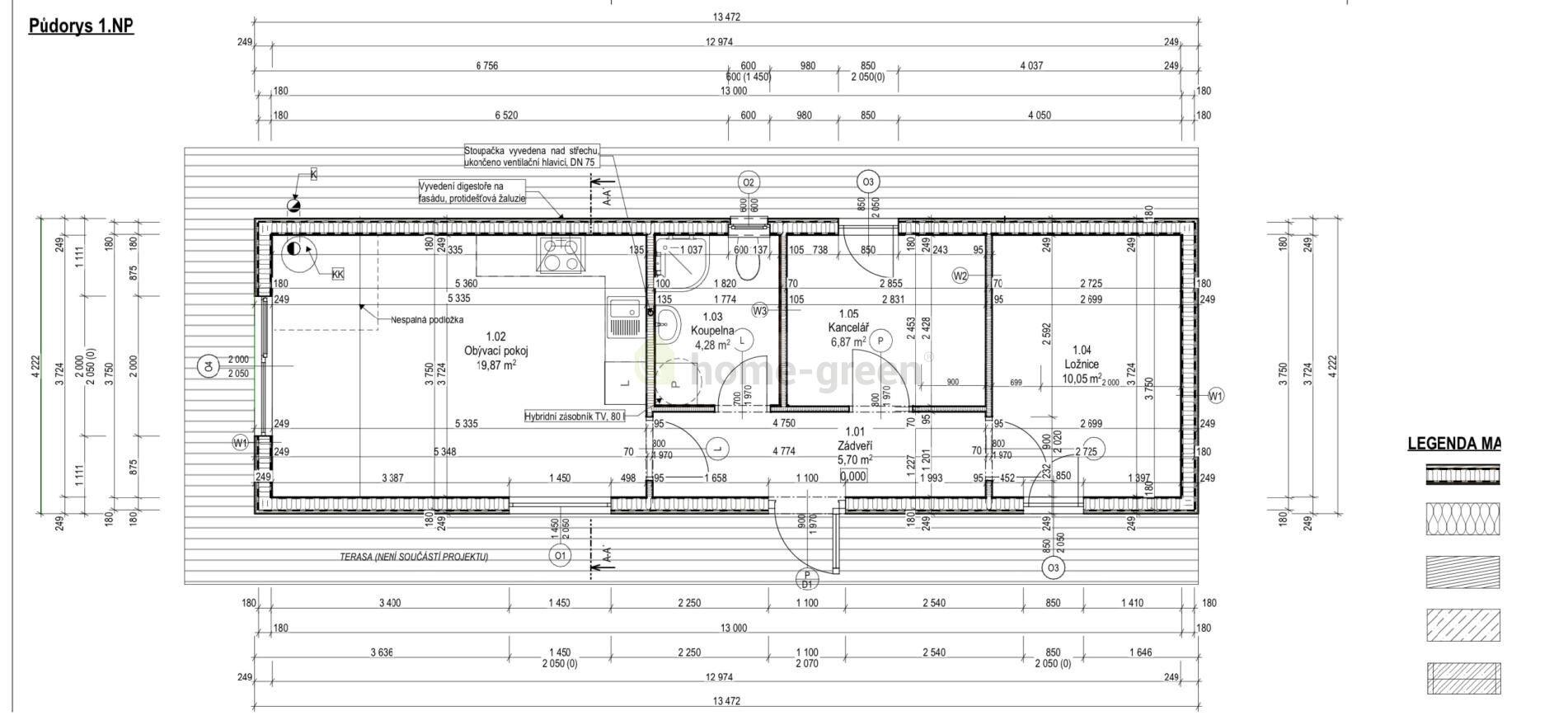 Prodej RD 3+KK na klíč  57 m², poz.-619 m², Veverské Knínice
