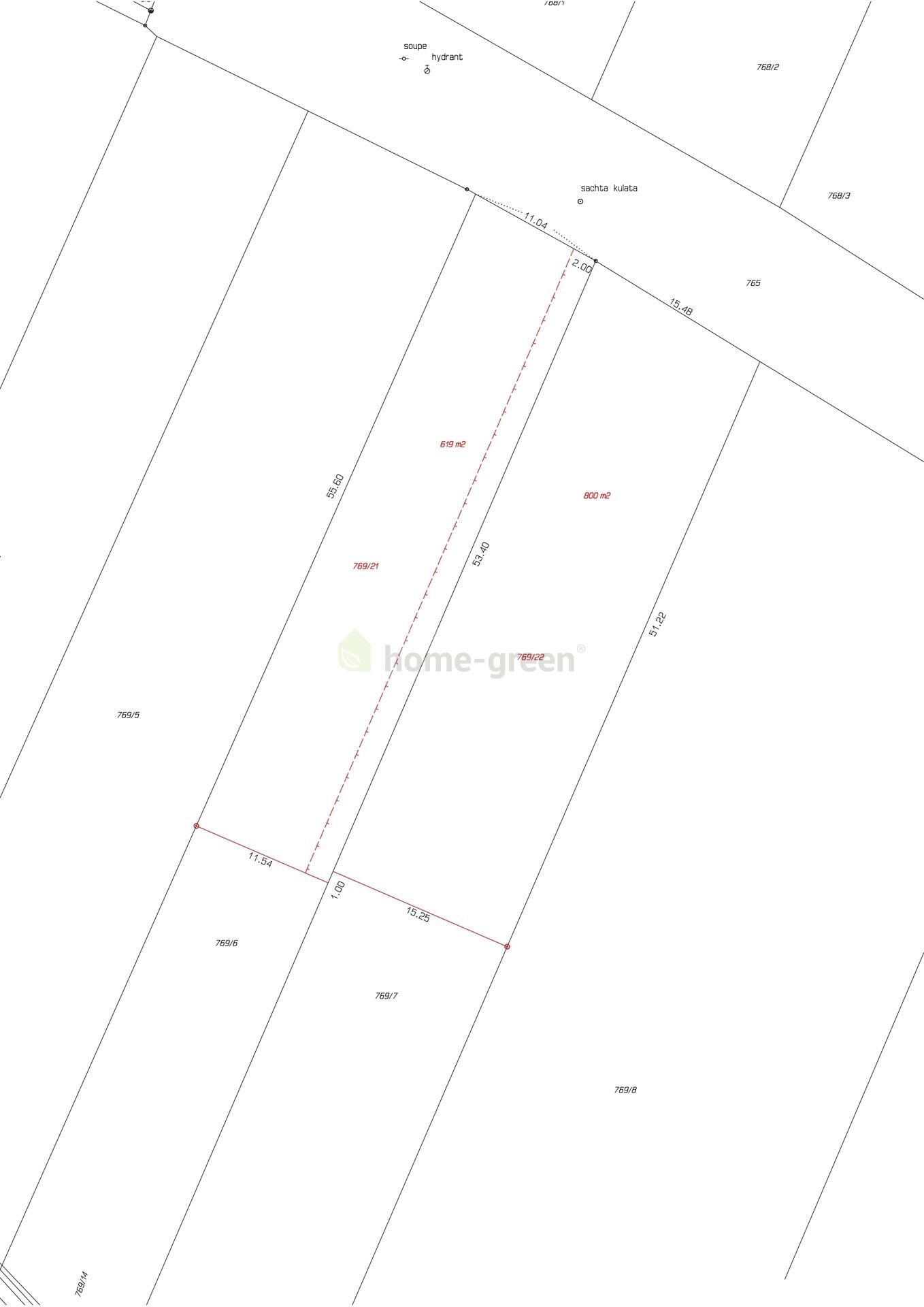 Prodej stavebního pozemku - 619 m2, Veverské Knínice, Brno-venkov