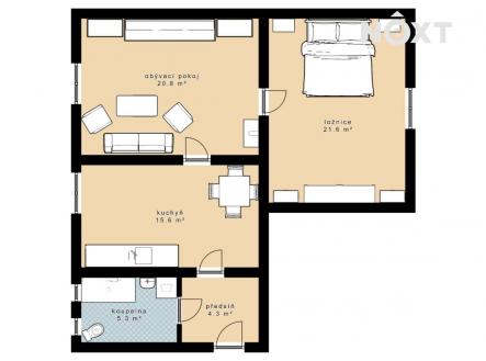 Prodej bytu, 2+1, 70 m²