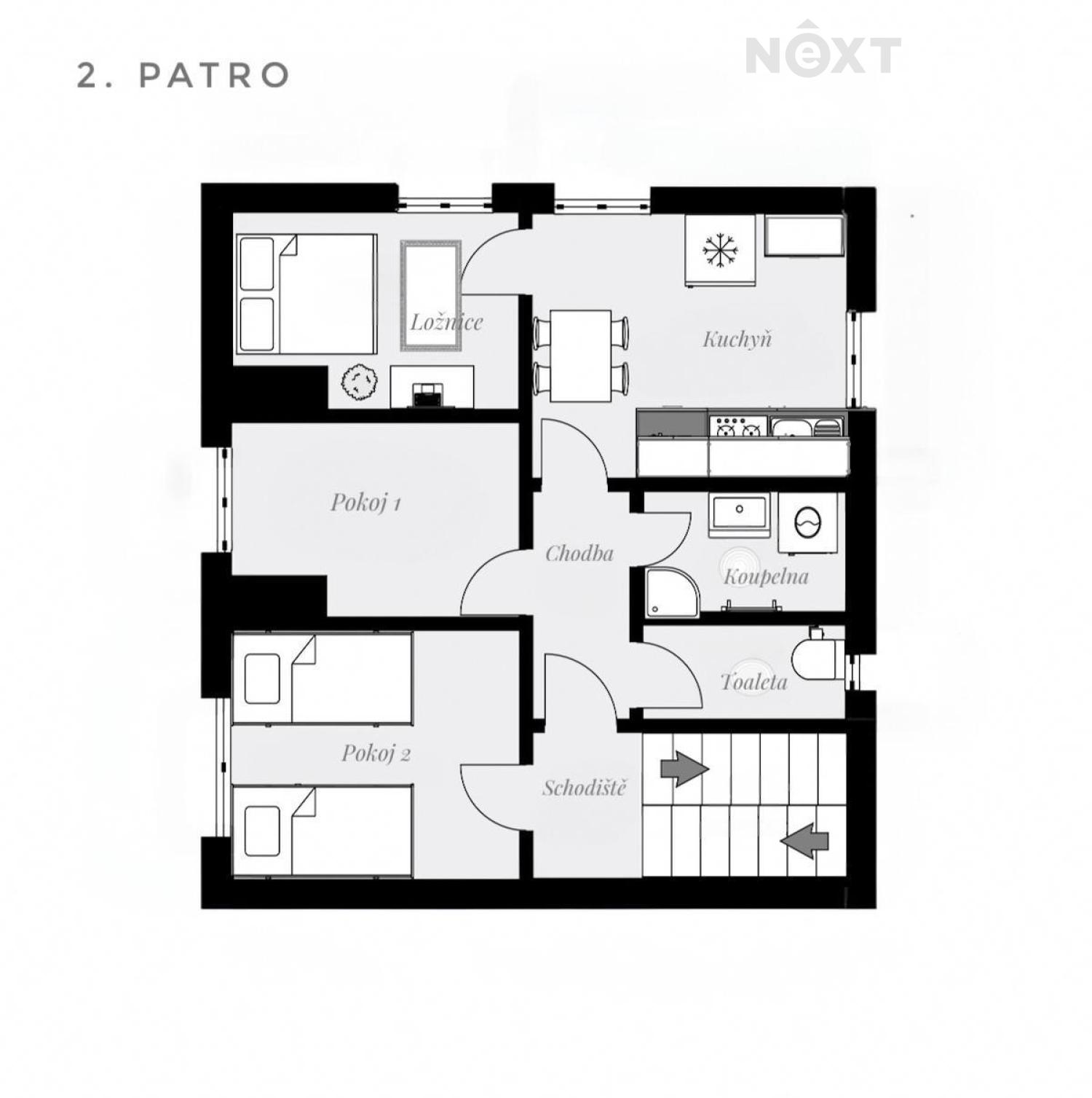 Prodej byt 3+1, 62㎡