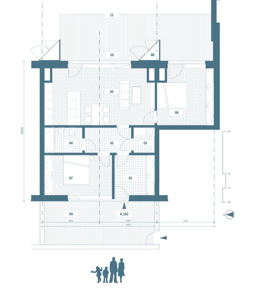 Prodej bytu 3+kk s terasou, 93,9 m², Velvary.