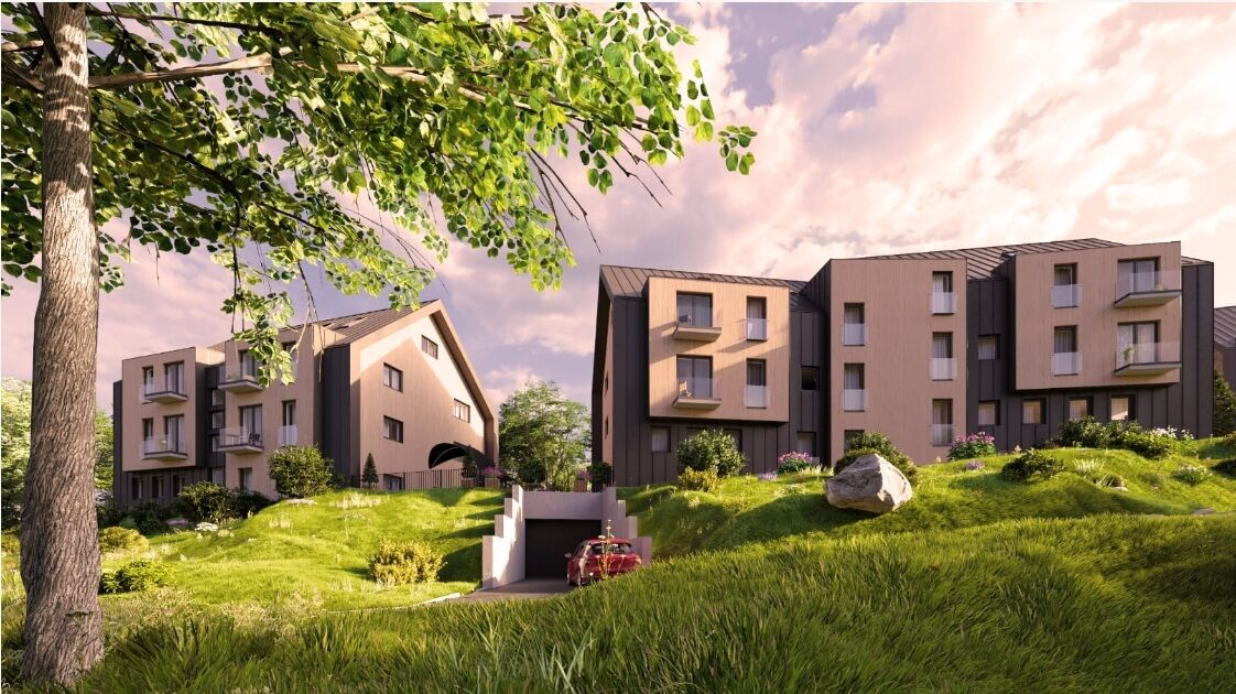 Apartmán s balkonem, 2+kk 52,6 m2 v atraktivní lokalitě Černý Důl v Krkonoších