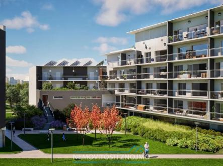 vnitroblok.jpg | Prodej bytu, 1+kk, 28 m²