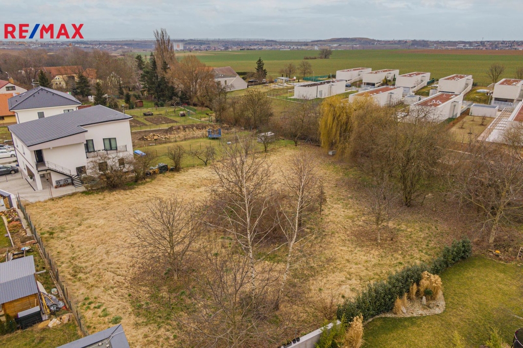 Pohled na pozemek z dronu