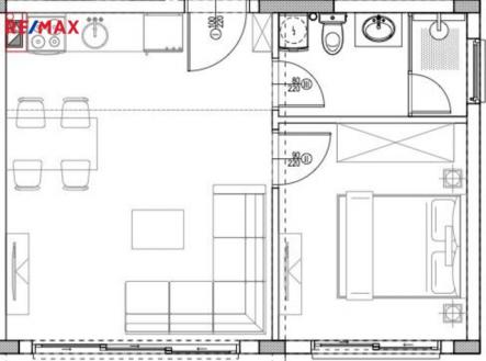 byt-2-kk-magnolia-pudorys.jpg | Prodej bytu, 2+kk, 45 m²