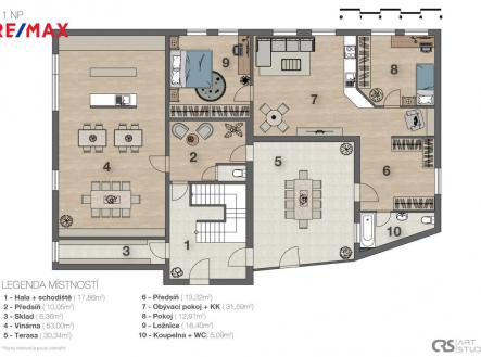 2d-layout-graficky-1-patro.jpg | Prodej - nájemní dům, 700 m²