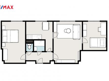 250108-byt-3-1-decin-planek.jpg | Prodej bytu, 3+1, 59 m²