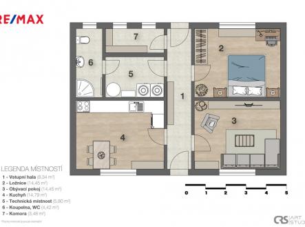 2d-layout-graficky.jpg | Pronájem - dům/vila, 63 m²