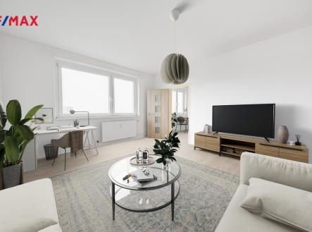 virtuální staging (vybavení) | Prodej bytu, 2+1, 55 m²