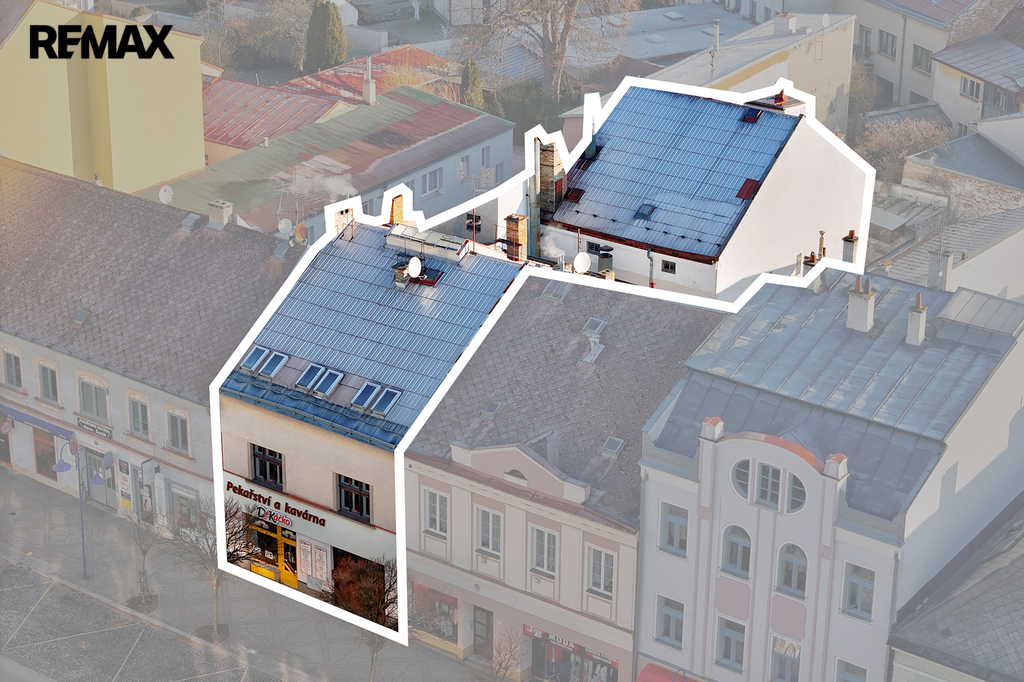 Vykreslení celé nemovitosti v řadové zástavbě