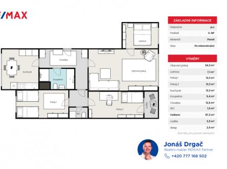 pudorys-jonasb.png | Prodej bytu, 4+1, 87 m²