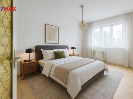 Vizualizace ložnice | Prodej bytu, 2+1, 52 m²