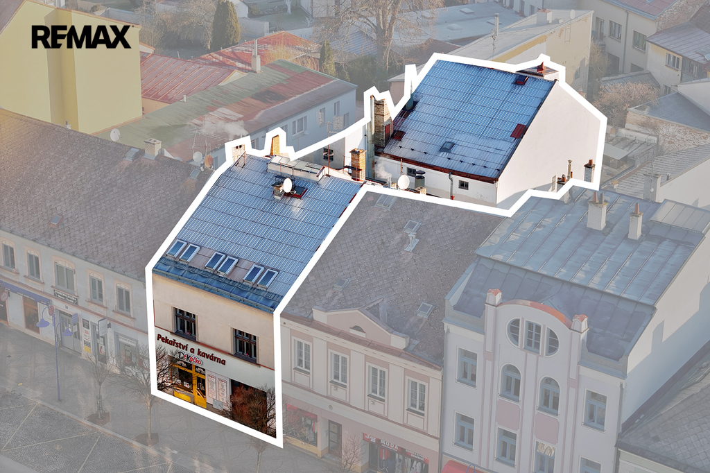 Vykreslení celé nemovitosti v řadové zástavbě