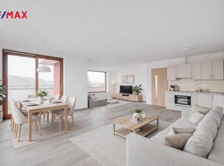 vizualizace vybavení | Pronájem bytu, 3+kk, 161 m²