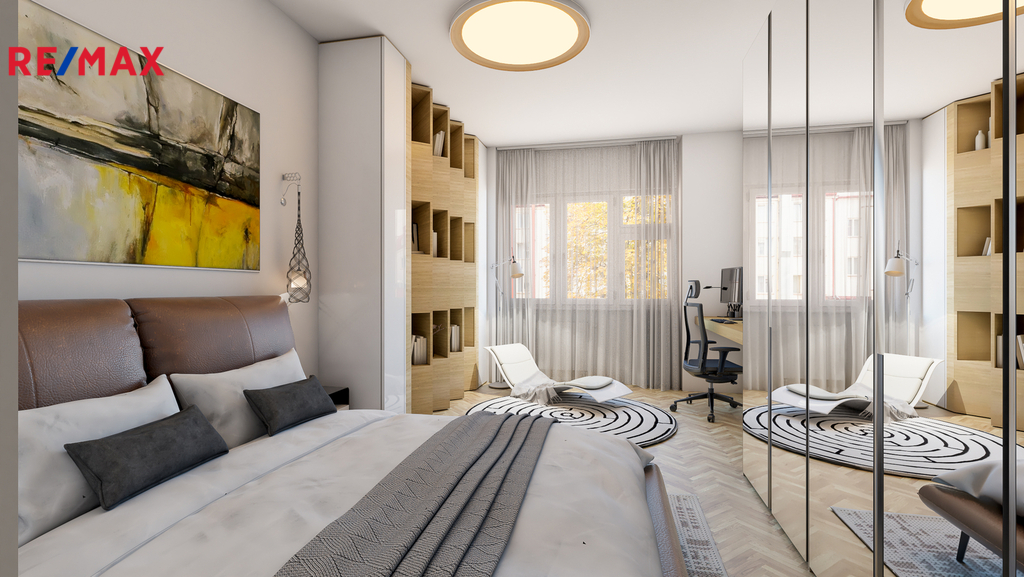 vizualizace ložnice