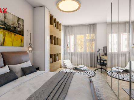 vizualizace ložnice | Prodej bytu, 2+1, 67 m²