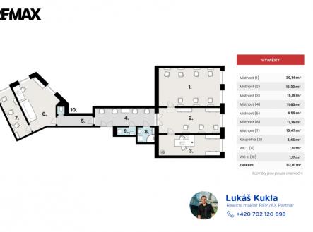 pudorys-vodickova.png | Pronájem - jiné, 23 m²