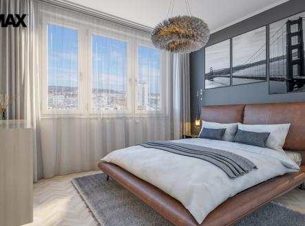 loznice-vizualizace.jpg | Prodej bytu, 3+1, 66 m²