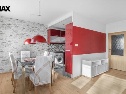 Obývací pokoj s jídelnou | Pronájem bytu, 3+kk, 80 m²