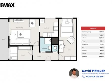 260310-nehvizdy-pudorys.png | Prodej bytu, 3+1, 59 m²
