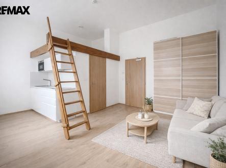 VIZUALIZACE | Pronájem bytu, 1+kk, 22 m²