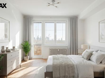 vizualizace ložnice | Prodej bytu, 2+1, 71 m²