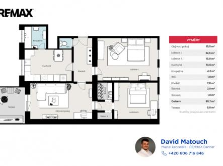 260323-byt-praha-smichov-pudorys.png | Prodej bytu, 3+1, 95 m²