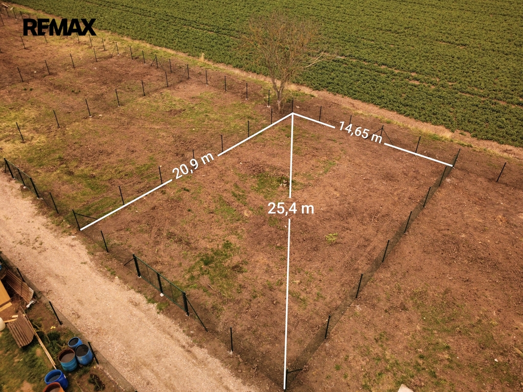 Přibližné rozměry pozemku