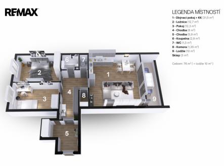 pudorysy-7-kressi-31.png | Prodej bytu, 3+kk, 86 m²