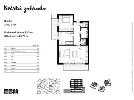 EBM-krcska-zahrada-b-c-04 | Prodej bytu, 3+kk, 92 m²