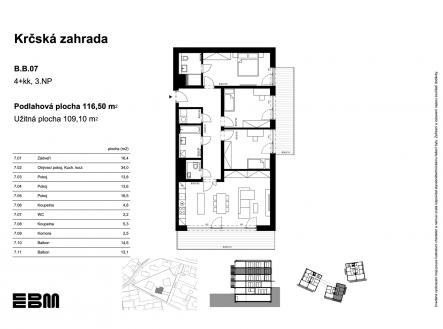 EBM-krcska-zahrada-b-b-07 | Prodej bytu, 4+kk, 117 m²