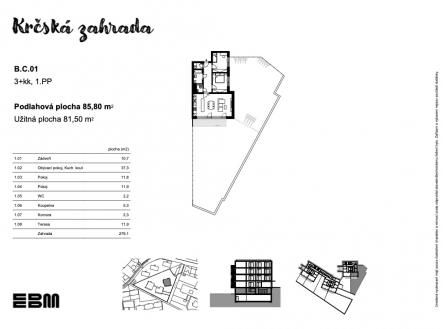 EBM-krcska-zahrada-b-c-01 | Prodej bytu, 3+kk, 86 m²