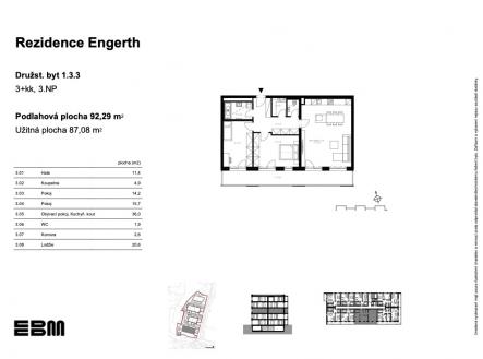 EBM-rezidence-engerth-druzst-byt-1-3-3 | Prodej bytu, 3+kk, 2 m²