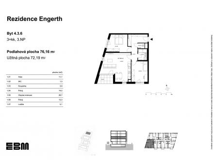 EBM-rezidence-engerth-byt-4-3-6 | Prodej bytu, 3+kk, 72 m²