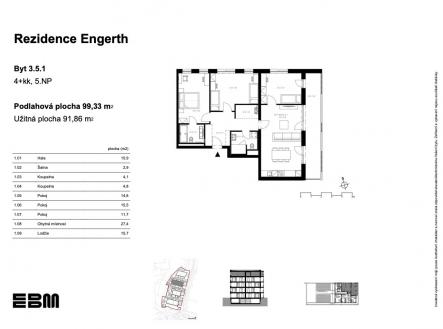 EBM-rezidence-engerth-byt-3-5-1 | Prodej bytu, 4+kk, 99 m²