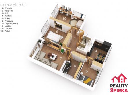 Prodej bytu, 5+1, 88 m²