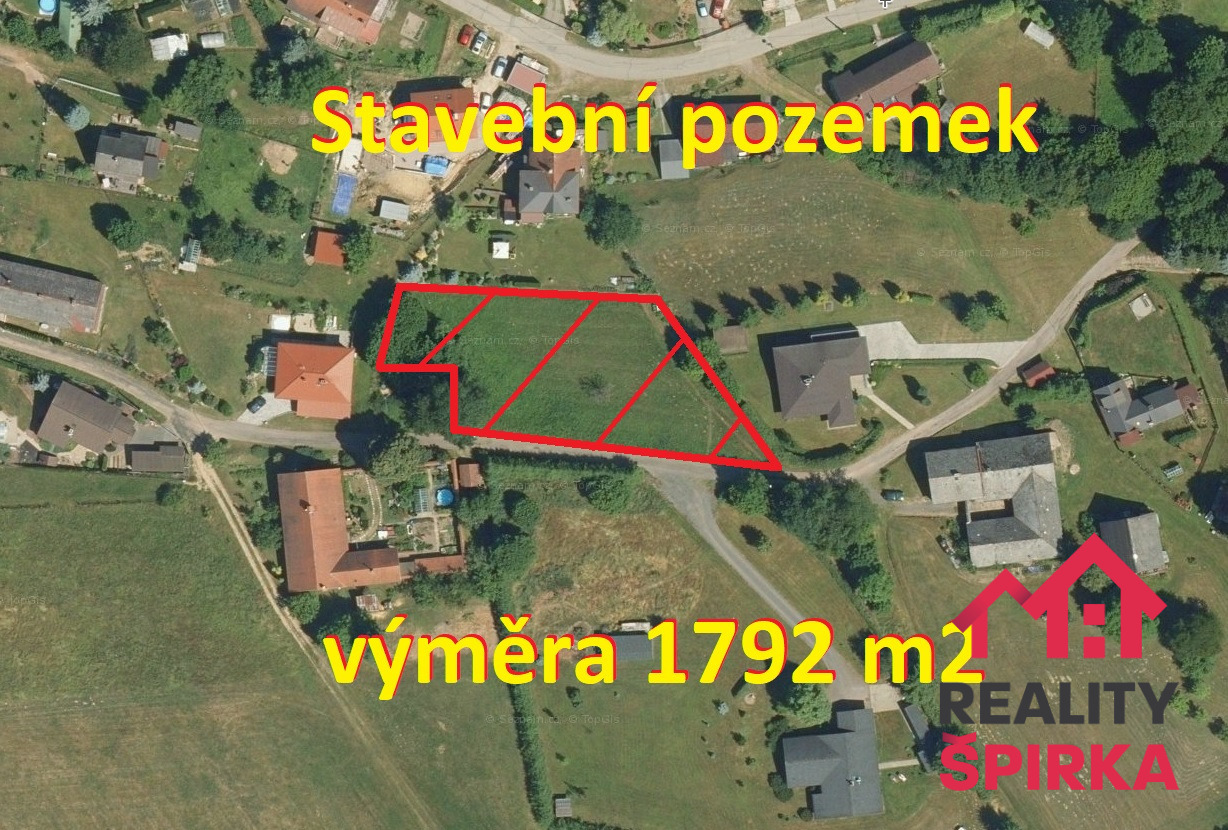 Prodej stavebního pozemku 1792 m2, Ústí nad Orlicí, Černovír